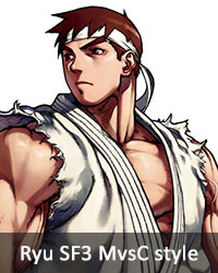 Ryu SF3 MvsC style